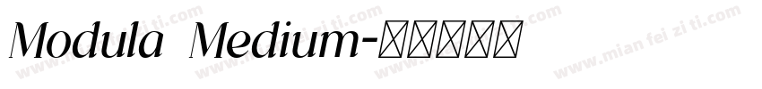 Modula Medium字体转换